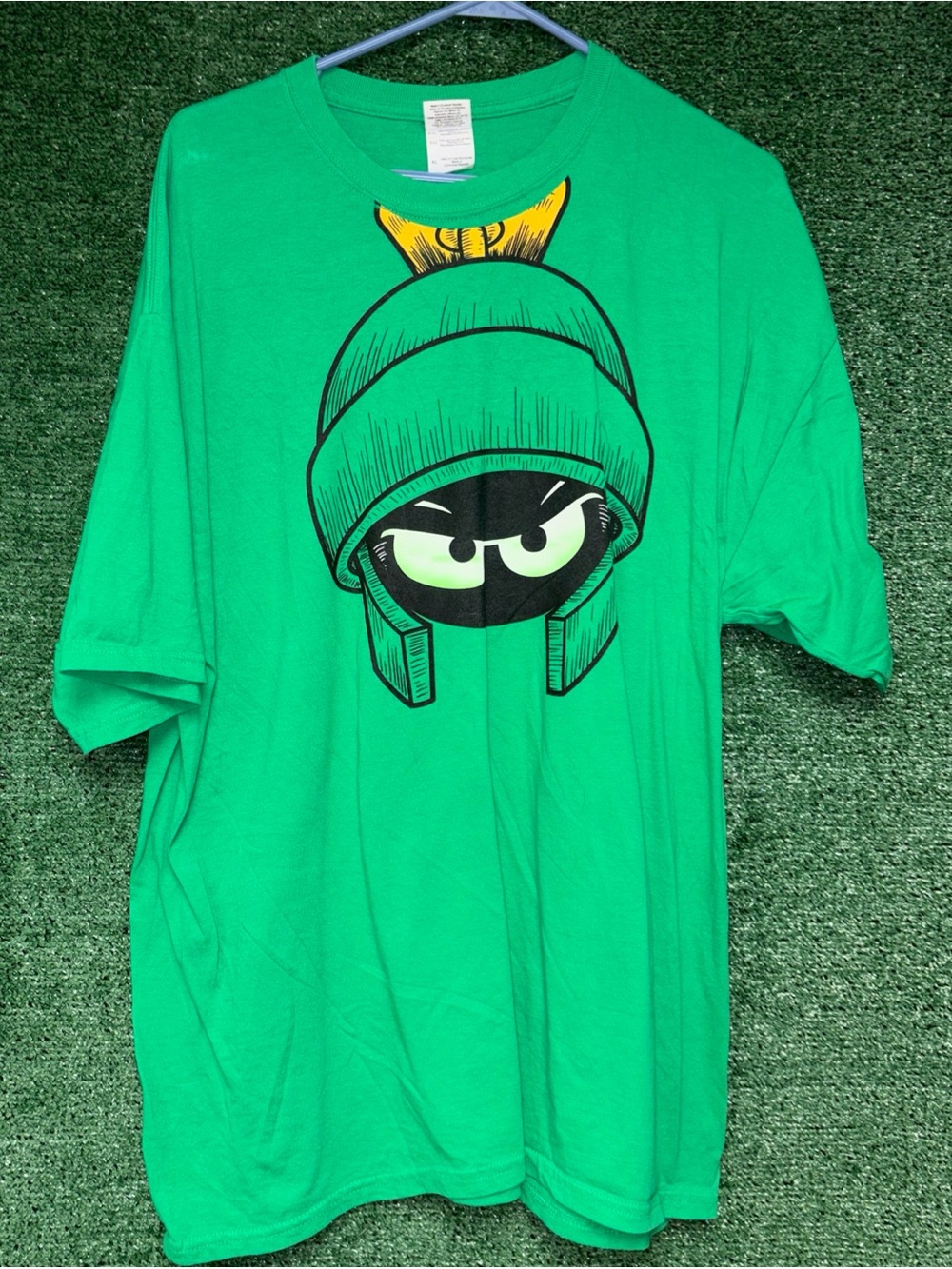 Vintage Y2K Marvin The Martian Shirt XL Gildan tag Space Jam